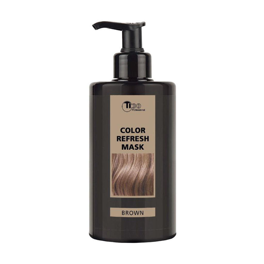 Уцінка! Тонувальна маска для волосся TICO Professional Color Refresh Mask, Brown, 400 мл